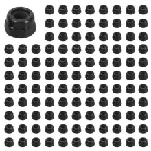 M2 Zinc Plated Nylock Nylon Insert Hex Lock Nuts Black 300pcs