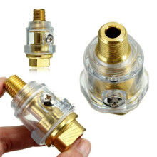 15Pcs  Oiler Pneumatic Tool Accessories- 1/4inch NPT Oiler Oil Lubricator for Air Compression Air Tool Oiler -Yellow