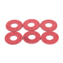 1200 Pcs 3x8x0.7mm Insulated Fiber Insulating Washers Spacers Red