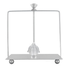 Dispenser de șervețele rezistent la uzură, suport robust din metal, cu braț cu bilă din sticlă ponderată, organizator rustic în stil