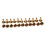 40x Arc Solid Brass Button Stud Screw Nail Screw Back Leather Rivet Belt 10mm 4