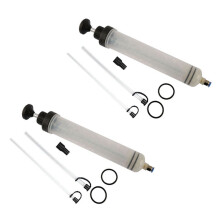 2X Car Oil Fluid Extractor Siphon Pump Brake Fluid Seringue Pump Auto Manual Aspiration Vacuum Fuel Hand Pump 500Ml