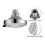 4X Shower , High Pressure 5 Settings Showerhead with Adjustable Swivel  Joint 6