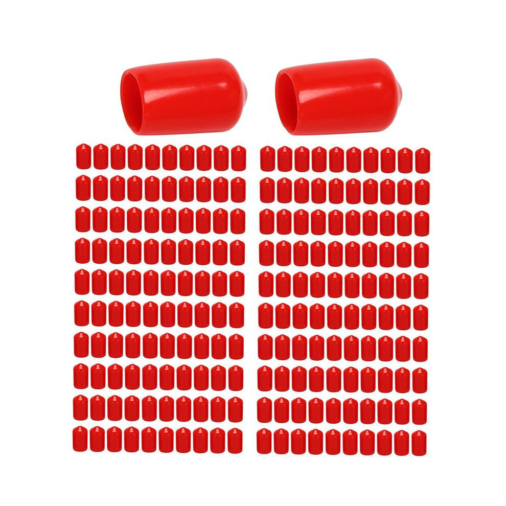 Photos - Multi Power Tool 600Pcs Rubber End Caps 9.5Mm ID PVC Round Tube Bolt Cap Cover Screw Thread Protectors Red