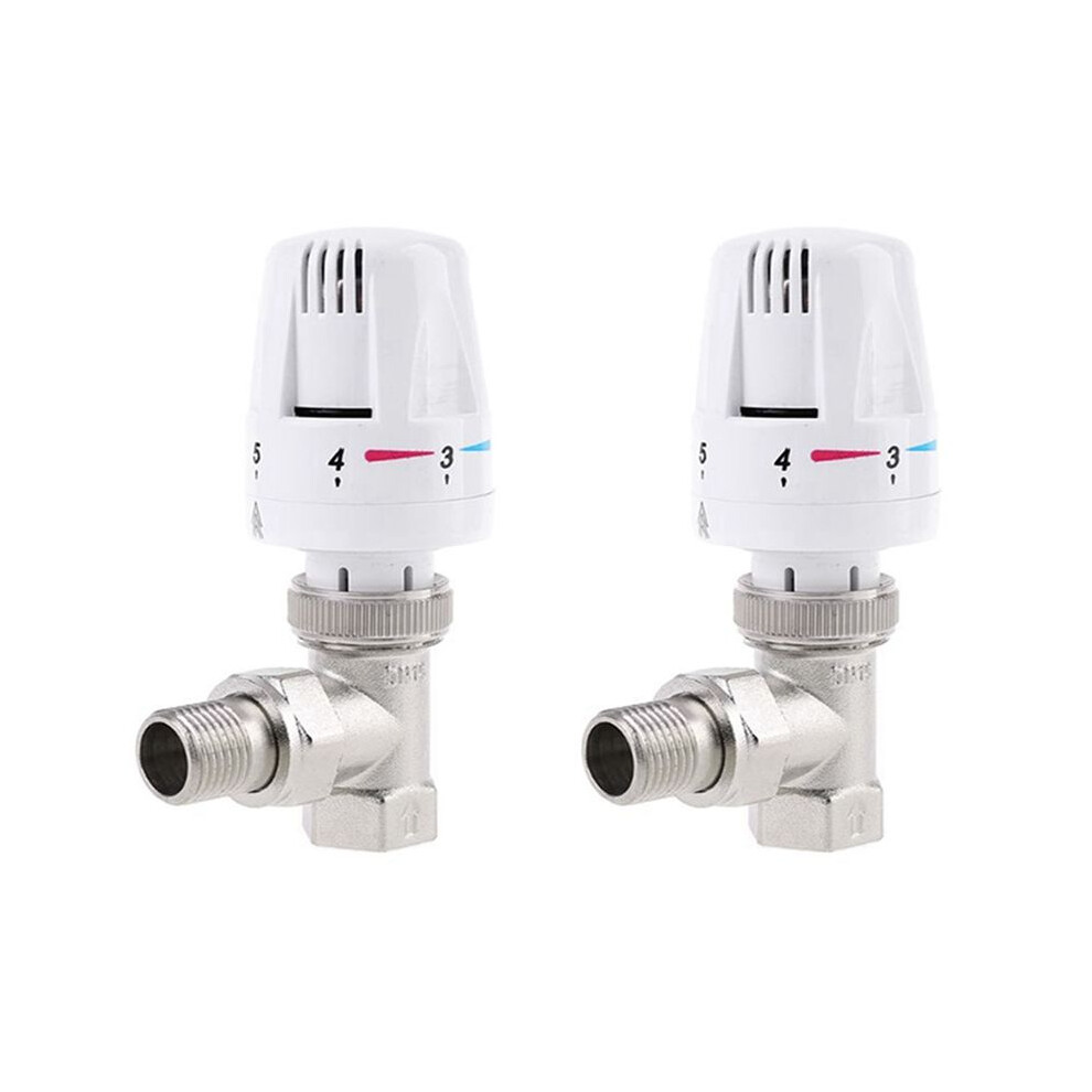 2X Thermostatic Radiator Valve Floor Heating Temperature Control Thermostat Valve Dn15 6032564978963