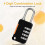 4PCS 4 Digit Number Combination Pad Lock Padlock Outdoor Waterproof Lock Suitcase Luggage Security Coded Lock 4