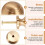 2X Solid Brass Cabinet Furniture Drawer Cabinet Door Handle Round Knobs Round Wardrobe Pull Door Handle 37mmx28mm 7