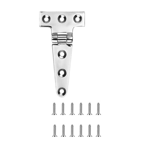 Dobradiças T de Grau Marítimo, Dobradiças de , 4 Polegadas X 2 Polegadas, Sem Ruído, Aço Inoxidável 316 Resistente com Parafusos (8 PCS) 1
