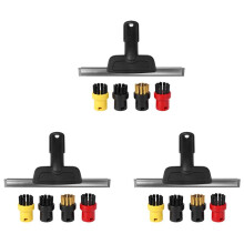 3sets voor  SC2 SC3 SC4 SC5 CTK10 CTK20 Venster Nozzle Schraper Ronde Borstel voor Stoomreiniger Spiegels Vocht, Schoon Slit