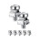 100 Sets M6 Rack Screws Set 20mm Screws and Cage Nuts Rack Mount Screws and Square Insert Nuts Server 2
