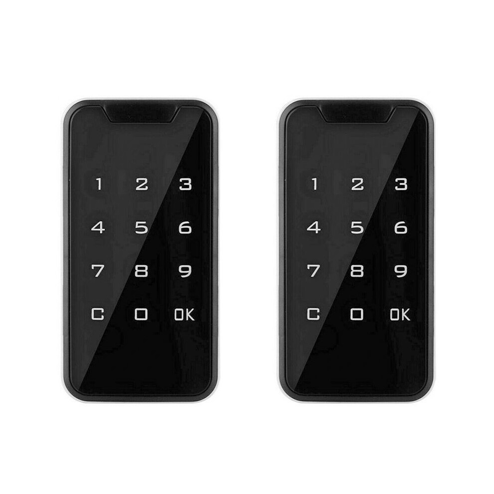 2X Electronic Digital Electronic Door Lock Fingerprint Press Password Keyless Keypad 6031068233202