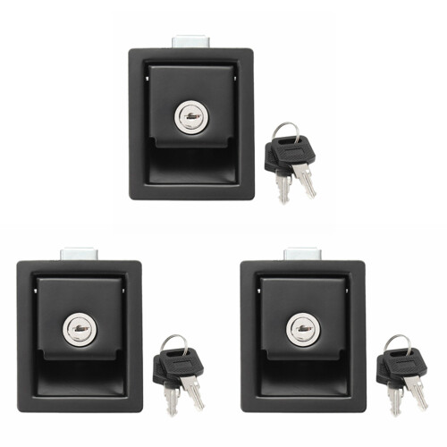 3X Rv Car Paddle Entry Door Lock  Handle Knob -Trailer Pull Type Panel Door Lock
