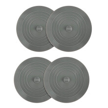 Tappo per Vasca da 4 Pezzi, Tappo per Vasca Nel Silicone da 6 Pollici, Coperchi di Scarico Piatti, Tappo per Vasca, Cucina, Bagno E Lavanderia
