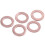 100 Pcs Copper Crush Washer Flat Seal Ring Fitting 6mm X 10mm X 1mm 3
