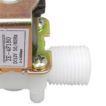 3X 12V 1 / 2Inch N / C Kunststoff Elektrisches Magnetventil Magnetische Wasser Luft Normalerweise Geschlossen