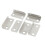 40 Pcs Home Office Silver Tone Metal Right Angle Drawer Lock Strike Plate 2