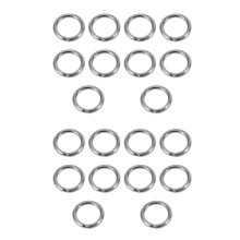 M4 x 30mm Stainless Steel Strapping Welded Round O Rings 20 Pcs