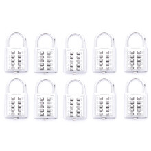 10X Anti-Theft Button Combination Padlock Digit Push Password Lock Zinc Alloy Security Lock Suitcase Luggage Coded Lock