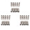 30Pcs 3/8 Inch Slip Lok Misting Nozzle Coupling Tees 10/24 UNC 1000 PSI Quick Connect 1