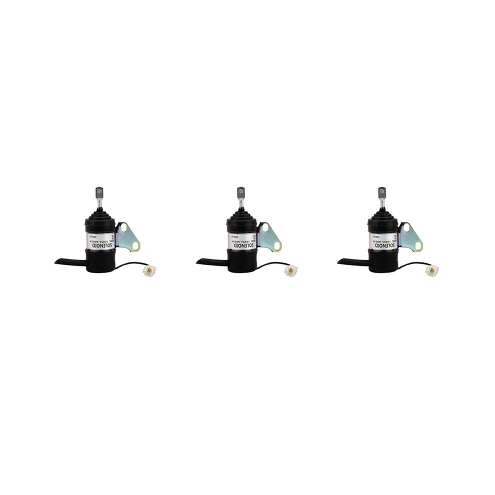 3X Fuel Stop Solenoid Power-Off Valve For Mower Tractor Excavator Rtv Rtv900 16851-60014 052600-4530 6031581664385