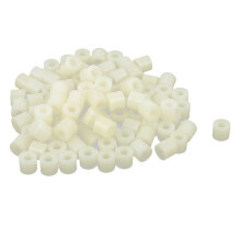 Plastic Cylinder Spacer Washer 7mm x 3.2mm x 6mm 1000 Pcs Ivory
