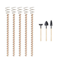 Electro Culture Copper Plant Stakes Copper Garden Stakes Gardening Antenna Copper Rods Copper Wire 35CM