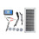Mono-Polycrystalline Solar Panel Waterproof Controller Kit with Connection Cable 12V24V Charging Protection Battery Kit 1