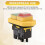 YH02-A Electromagnetic  220V 15A 5PIN Start Push Button for Machine Tool Equipment Waterproof Panel 3