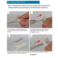 Ferramentas Separadoras de Fios 6 Peças Alisador de Fios Fácil de Usar Ferramenta de Destorção de Cabo de Rede de Plástico para CAT5 CAT6