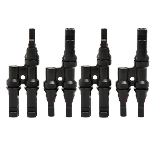 Solar Photovoltaic Connector T-Type Three-Way Parallel Series Connector Solar Panel Module Waterproof Plug