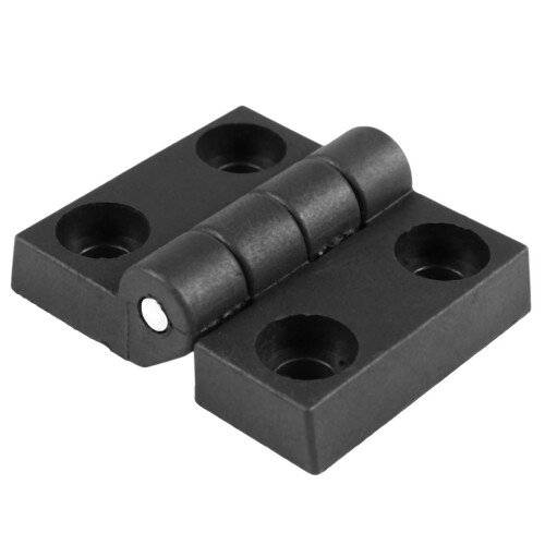 4Pcs 63mm x 50mm Cabinet Plastic Hinge Door Hinges Hinge Black 1