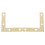 40 Pcs 51mm Coin Plat Droite 90º Angle Support de RéParation Plaque Support de Fixation 5