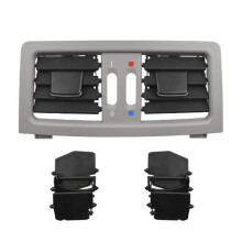 Rear Air Conditioning Vent Grille Cover AC Outlet Duct Trim for E60 E61 5 Series Grey