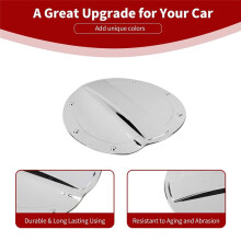 Car Fuel Filler Door Gas Tank Cap Cover Trim for Mustang 2015-2023 Chrome Exterior Accessories