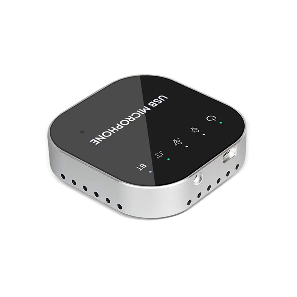 Desktop Usb Conference Speakerphone Bt Microphone 360 Omnidirectional Condenser Computer Mic With Speaker 6031947256827