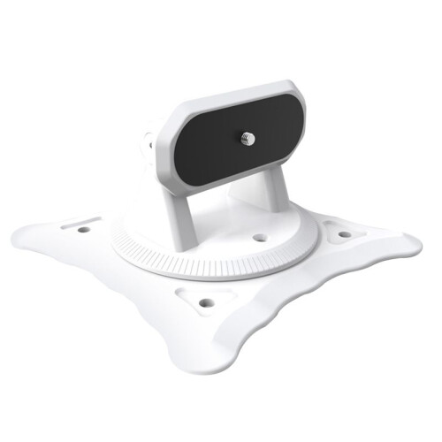 Multi Functional Projector Gimbal Desktop Bracket Lifting Bracket Wall Mounted Bracket 360 Degree Rotating Bracket White 1