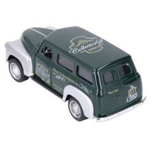 Enfants 1:32 Voiture en alliage vintage à traction arrière avec son et lumière, vert foncé
