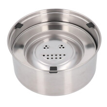 Slow Drinking 3L Stainless Steel Dog Water Dispenser Spill-Proof Large Pet Bowl