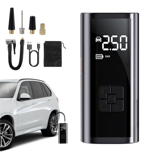 Wireless Tire Inflatable Pump Portable Air Compressor with Power Bank Function for Motorcycles and Bicycles 2