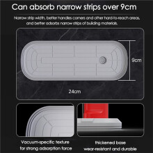 24x9cm Electric Suction Cup 120kg with LED Display for Granite Tile Glass Narrow Strips Materials