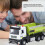 Alloy Light Sound Engineering Dump Truck Toy 17cm Kids Pull Back Model 4