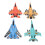 4pcs Alloy Fighter Jet Model Pull Back Planes, 10cm Collectible Aircraft 1
