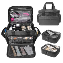 Detachable and Separable Double Cosmetic Bag to Store Cosmetics and Hair Care Products Multifunctional Cosmetic Bag