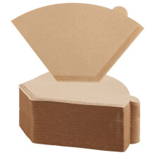 200 Stuks Koffiefilter Natuurlijke Ongebleekte Koffiefilters Kegelpapier Wegwerp Koffiefilters voor Overgieten en Druppelen