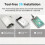 Caixa de Disco Rígido Externo Transparente de 2,5 Polegadas  para USB 3.1 Tipo C 4 TB Compatível com Laptop UASP  III 5
