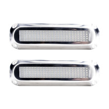 2PC Transom Light 120 LED Unterwasser-Bootslichter LED Wasserdicht Schnellboot Navigationsbeleuchtung Boot RVS Yacht Zubehör