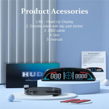 Heads Display for Cars B3, Obd2 Gauge Display with Speed, Fuel Consumption,Fatigue Driving Alert, for All Car