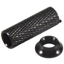 1Pcs for FUTABA Remote Control JR / Frsky Gear Toggle Accessories 8Pcs Aluminum Alloy Nut Black