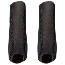 2X Car Leather Gear Handbrake Cover Shift Lever Cover for 2011 2012 2013 2014 2015 2016 A