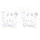 2X Roller Blind Fittings Kit, Roller Blinds Brackets with Beaded Chain, Curtain Roller Accessories 1